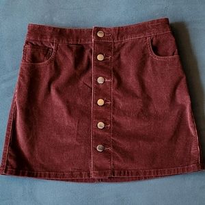 Express Corduroy Skirt
